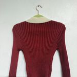 SheIn Burgundy Button Front Sweater Sz 2 Photo 5