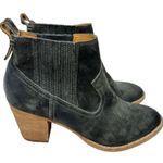 Dolce Vita Western Boots Size 8 Womens Gray Leather Suede Pull On Ankle Booties Gray Photo 0