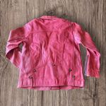 Free People NWT  Jealousy Leather Moto Jacket in Flame Photo 10