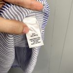 Lulus Adrift Navy Blue and White Striped Back Tie Beach Nautical Tank Top S Photo 3