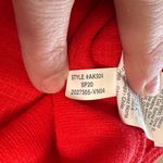 J.Crew Factory Textured Knit Wrap Dress bright cerise orange red size large Photo 8