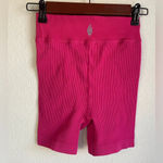 FP Movement Free Throw High Rise Ribbed Bike Shorts size XS Passion Fruit Pink Photo 5