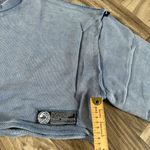 Alphalete Women's Terry Oversized Crop Pullover - Celestial Blue , Size Large Photo 3