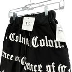 Absence Of Colour Pants Womens XS Roma Jogger Sweatpants Spellout Streetwear NEW Black Photo 3