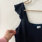 CAbi  Handi Cami Tank Top Ruffle Sleeve Navy Blue Size medium Photo 3