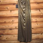 Mac Duggal  26537 Womens Draped One Shoulder Grecian Metallic Gown Dress Photo 12