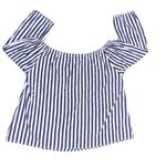 Velvet by Graham & Spencer Jene Women’s Striped Shirt Off Photo 2