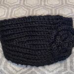 Knit Earmuff Headband Black Photo 2