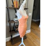 Ramy Brook Kiki Satin Cowl Neck Mini Dress Orange Womens Size 0 Photo 4