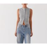 Peppermayo  Tank Top Buttoned Blair Size US4 Gray Photo 3