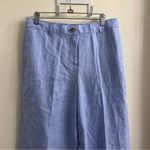 J.Crew NWT  Tall Harbor 100% Linen Pants Blue Size ST Small Tall Style CH855 Photo 3