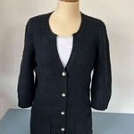 Juicy Couture womens cardigan black size L buttons wool three quarter sleeve Photo 0