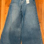 ZARA NWT MID-RISE PALAZZO LEG FULL LENGTH RIGID Ultra wide leg palazzos jeans 6 Photo 7