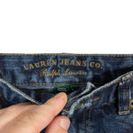 Ralph Lauren Lauren  High Rise Distressed Denim Shorts in Dark Wash Size 6 Photo 5