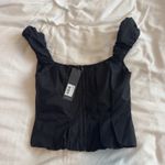 LIONESS NWT Almost Famous Top Onyx Black Women’s Size M Photo 3