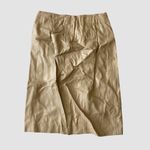 Nine West  Genuine Leather Midi Skirt Photo 3