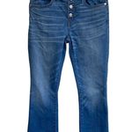 Madewell  Cali Demi Boot Jeans 26 Chewed Hem- Cropped High Rise Button Front -EUC Photo 1