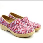 Dansko New  Victoria Womens Red Blue Sanibel Collection Clog Shoes 37 EU 7 US Photo 1