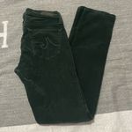AG Adriano Goldschmied the Stevie Slim Straight Green Corduroy Jeans Photo 1
