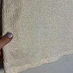 Anthropologie Postage Stamp Metallic Glitter Neutral Textured Top Short Sleeve Photo 2