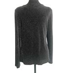 Alex Evenings  Size Large Top Blouse Long Sleeve Cowl Neck Glitter Shimmer Photo 4