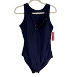 Baleaf Women Navy Blue One Piece Swimsuit Snap Neck UPF 50+ Size 38 Photo 6