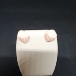 Pink Heart Stud Earrings Pink Photo 1