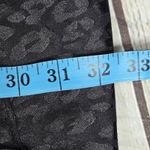 DO+BE Black Leopard Print One Shoulder Long Sleeve Ruched Draped Dress Size S Photo 8