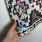 EXPRESS sequined Aztec patterned mini skirt size XS Photo 2