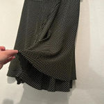 Carlisle Vintage  100% Silk Polka Dot Ruffled Lined Skirt size 12 Photo 4