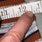 Lush Clothing Urban Outfitters Gray & Brown Striped Sleeveless Circle Skirt Tank Top Dress Photo 4