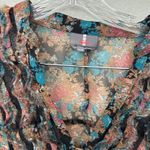 I jeans by buffalo multicolor blouse women's size‎ medium career office artsy Photo 2
