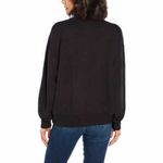 Three Dots  Black Quarter Zip Pullover Size Medium Photo 2