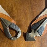 Vintage Omega Arrowhead Belt Arrow Metal Buckle Interlock Bronze Western Boho Brown Size XL Photo 2