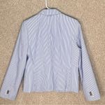 NWT J. Crew Factory cotton blazer notched lined blue white stripe blazer size 10 Photo 1
