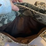 Style & Co . Snake Print Faux Leather Large Shoulder Bag Purse Tote Brown Black Photo 3