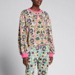 Alice + Olivia Amirah Floral-Print Drawstring-Hem Sweatshirt Photo 1