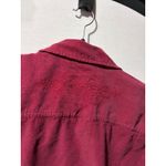 Route 66 Vintage Corduroy Button Up Shirt Women's Extra Large Red Embroidered Long Sleeve Photo 5
