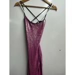 Lulus NWT Glam Diva Iridescent Hot Pink Sequin Lace Photo 1