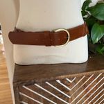 Forever 21 Brown Braided Woven Belt Gold Buckle Womens S/M 2" Wide 40" length Photo 4