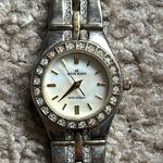 Anne Klein  women’s vintage two tone crystal bracelet watch one‎ size Photo 1