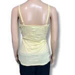 Maurice's Womens Y2K Camisole Tank Top Floral Lace V Neck White Yellow Small Photo 3