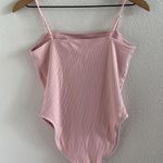 Old Navy  Ribbed Blush Bodysuit Tank Top Cotton/Modal Small Photo 1