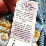 PacSun Women’s Size 28 Embroidered Medium Wash Denim Mini Skirt • Raw Edge Hem Photo 8