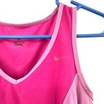 Nike size medium drifit pink purple color block tank top athletic athleisure Photo 2