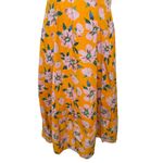 Free People NWT Finer Things Maxi Dress in Sunshine Combo Orange Floral Size L Photo 6