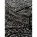 Boutique NWT White Closet Black silver ribbed knit long sleeve wrap bodycon dress size S Photo 6