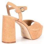 Antonio Melani  Bonny Suede Platform Block Heel Sandals Beige‎ Size 10 Photo 1