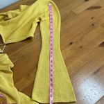 Meshki  Anna Flare Sleeve Knit  Dress Yellow Photo 13