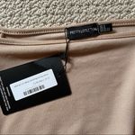 Pretty Little Thing Nude Stretch Body Con 3/4 Sleeve Mini Dress Size 4 Photo 2